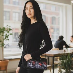 DC Angels Stylish Black and Red Women's Bag. Nwt